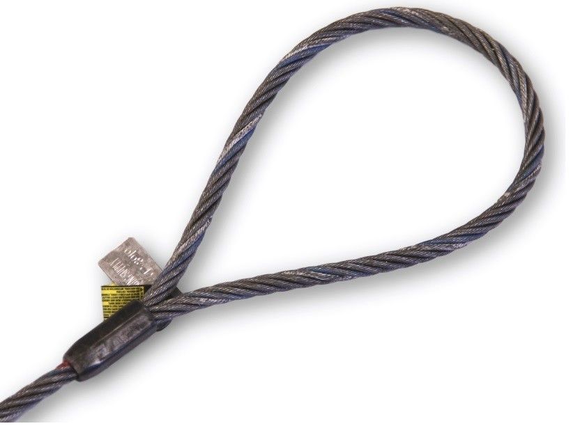 1/2″ Eye & Eye Steel Wire Rope Rigging Equipment Slings Flemished Loops , Choker Hooks